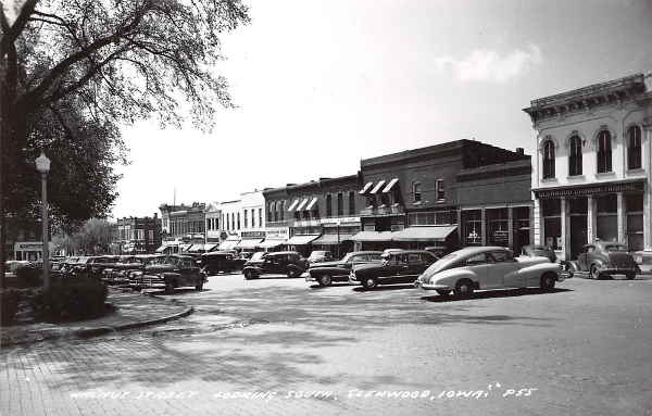 Glenwood IA, 1950, Parking Cars - Original Classic Cars