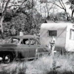 1949 Oldsmobile with trailer
