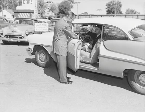 1954 Oldsmobile at dealer