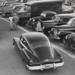 Parking lot, ca.1950