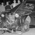1937 Oldsmobile after crash